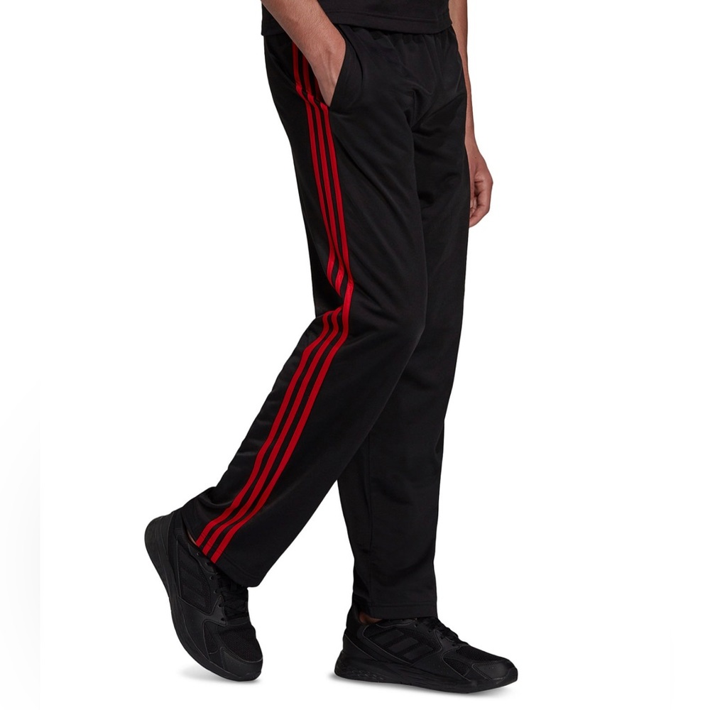 Men's Primegreen Essentials Warm-Up 3-Stripes Track Pants. Size: S